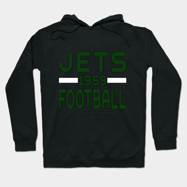 Jets Football 1959 Classic Hoodie by Medo Creations